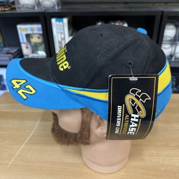 Vintage Jamie McMurray Havoline Adjustable Hat Cap NASCAR Chase Black Blue - Picture 2 of 6